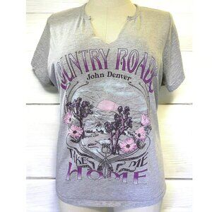 John Denver Country Roads Fitted Graphic TShirt West Virginia